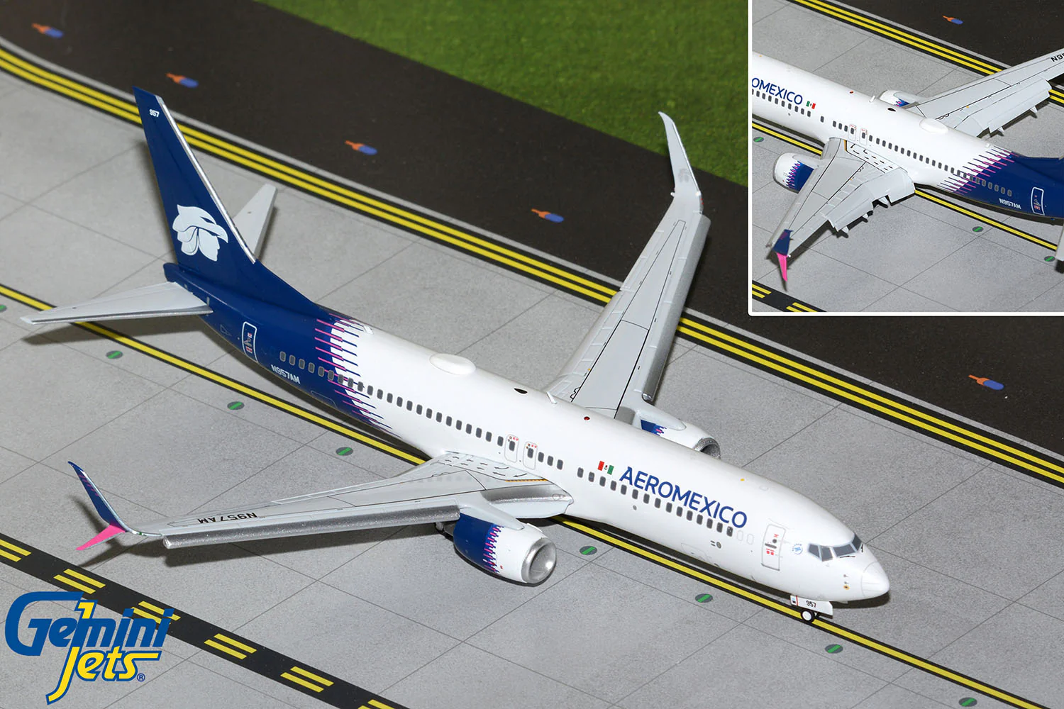 Gemini200 Aeromexico Boeing 737-800 (Flaps Down) N957AM