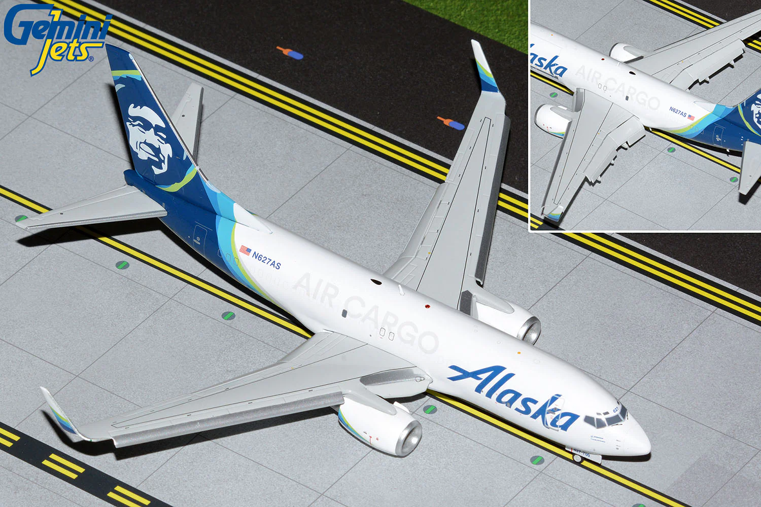 Gemini200 Alaska Air Cargo Boeing 737-700F (Flaps Down) N627AS