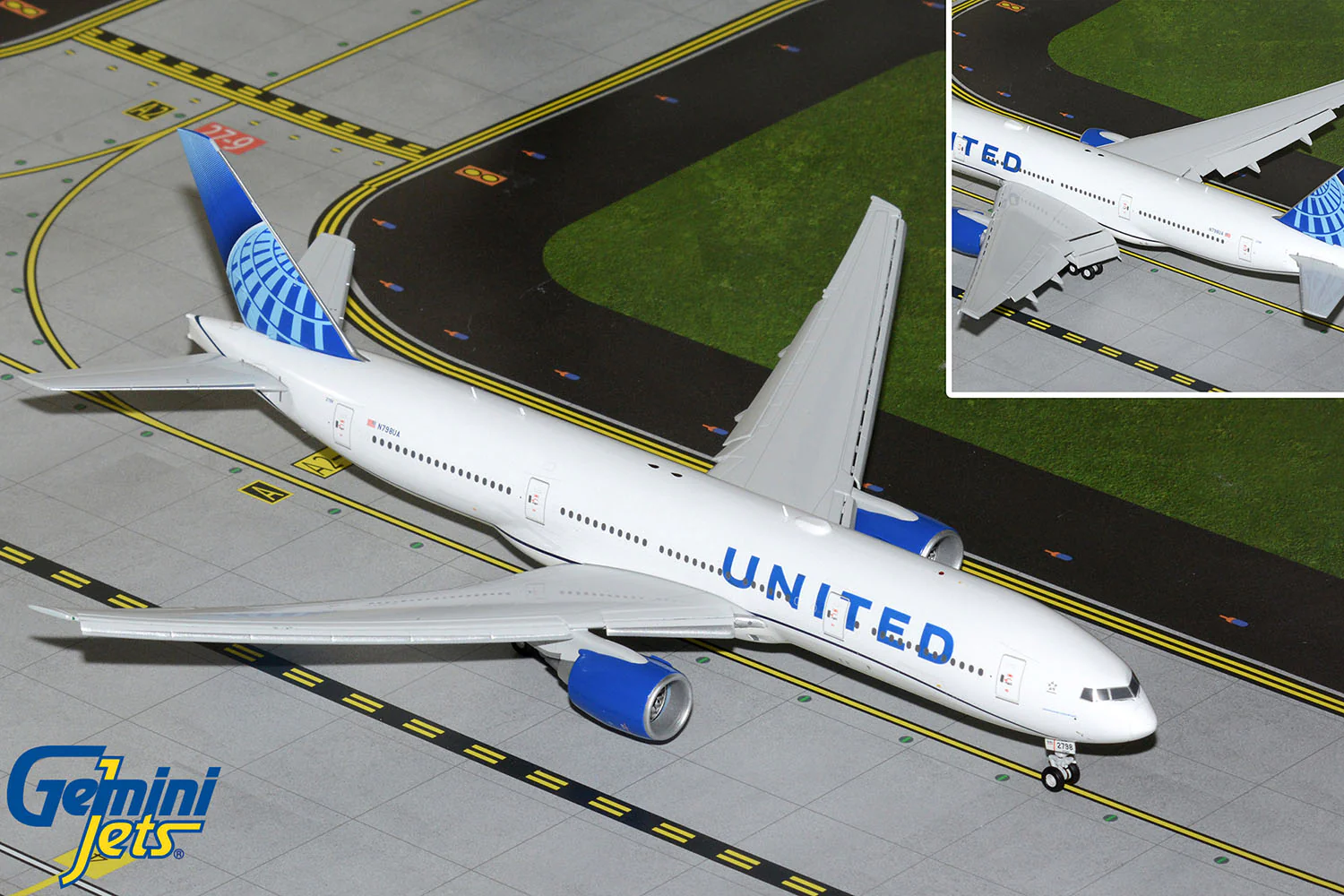 Gemini200 United Airlines Boeing 777-200ER (Flaps Down) N798UA